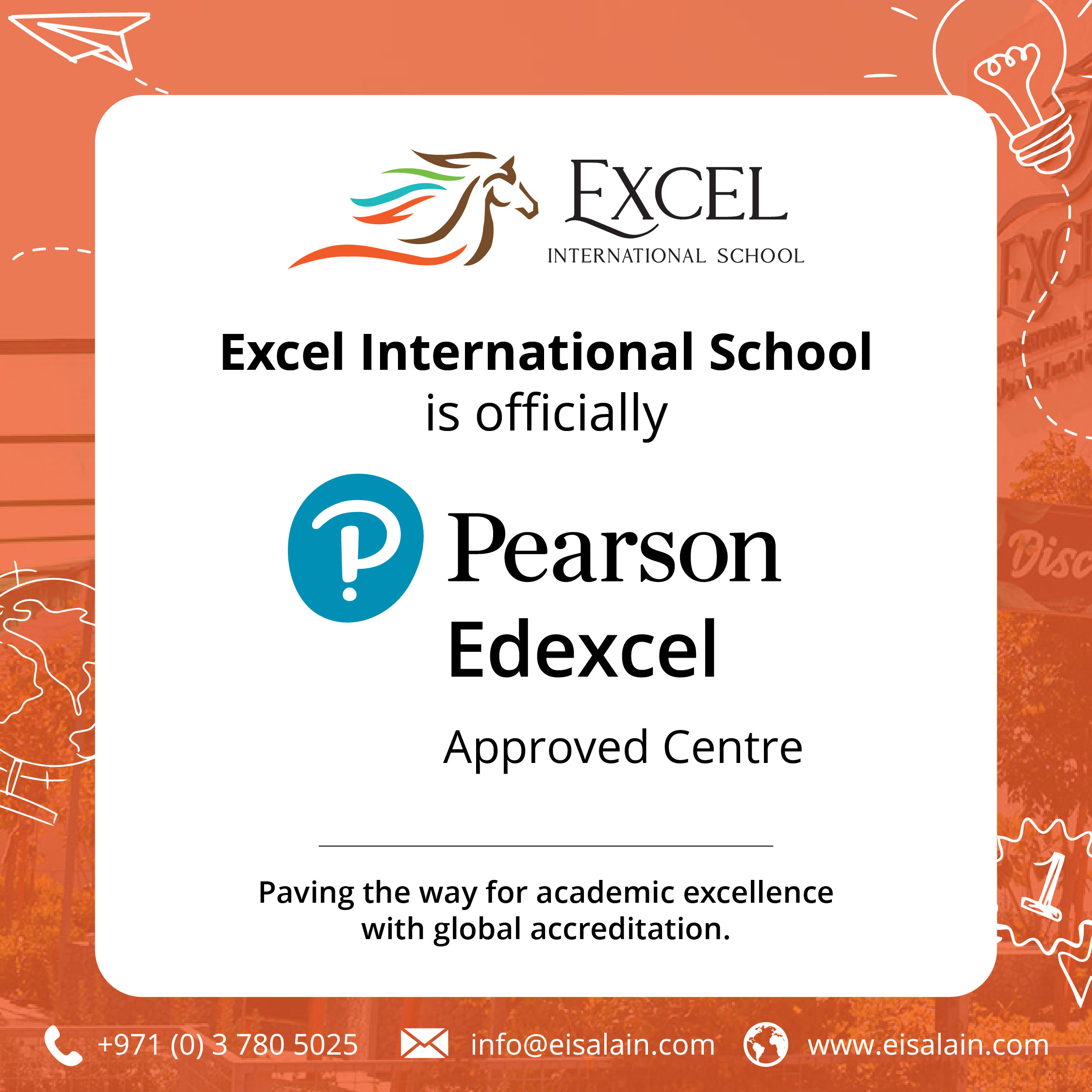 Excel International School Al Ain becomes a Pearson Edexcel Centre